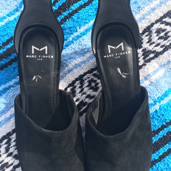 Marc Fisher ‘Robe’ Suede Mule Style Sandal - Picture 3 of 8